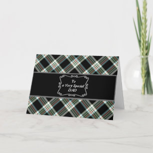 Elegant Tartan Father's Day Card