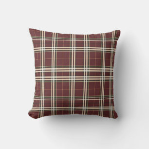 Elegant Tartan-Inspired Cushion
