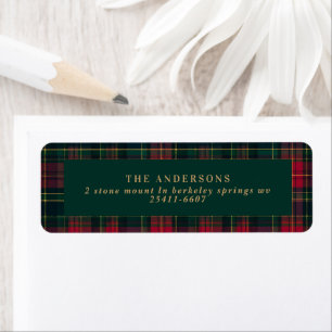 Elegant Tartan Plaid Family elegant Christmas