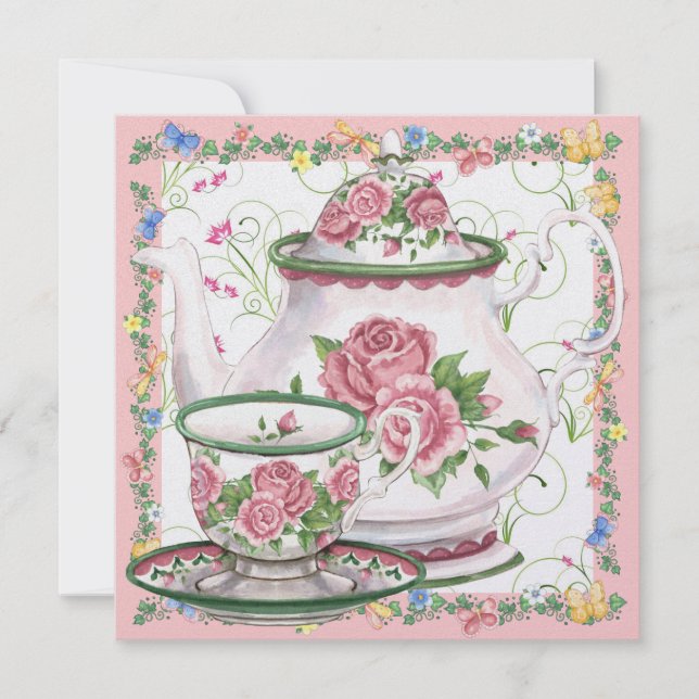 Elegant Tea / Coffee - SRF Invitation (Front)