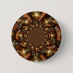 Elegant Tea Culture – Vintage Samovars 6 Cm Round Badge
