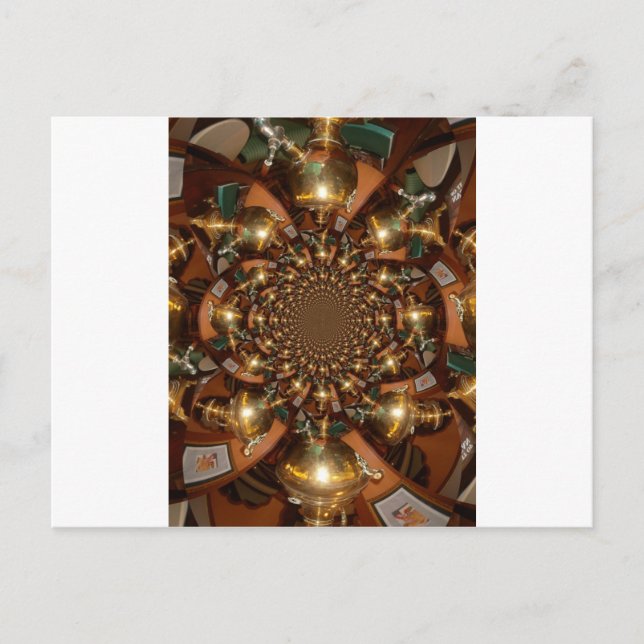 Elegant Tea Culture – Vintage Samovars Postcard (Front)