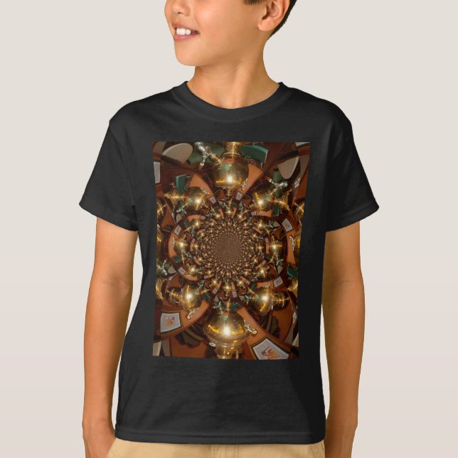 Elegant Tea Culture – Vintage Samovars T-Shirt (Front)