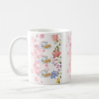Elegant Tea Party Vibes – Vintage Floral Style Coffee Mug