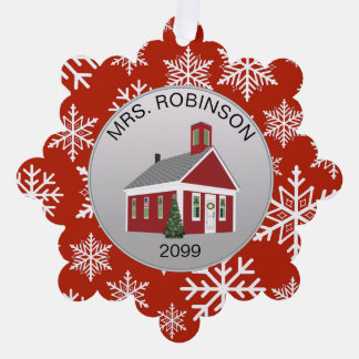 Elegant Teacher Principal Paper Ornament Gift Card