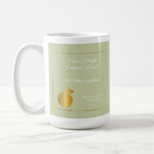 Elegant Teachers Golden Pastel Retirement Party Coffee Mug
