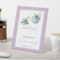 Elegant Teacups Baby Shower Tea Party Welcome