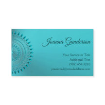 Elegant Teal Blue Green Mandala