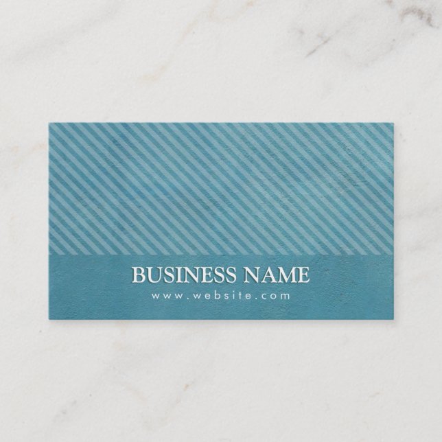 Elegant Teal Blue Translator Business Card (Front)