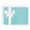Elegant Teal Blue White Ribbon Bridal Shower