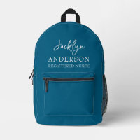 Elegant Teal Custom Nurse