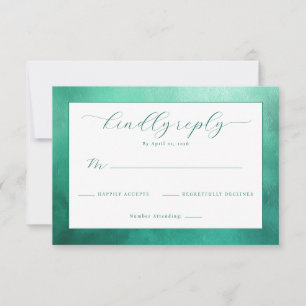 Elegant Teal Formal Response