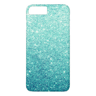 Elegant Teal Glitter Luxury iPhone 8 Plus/7 Plus Case