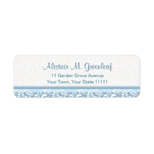 Elegant Teal Green  Arts & Crafts Return Address