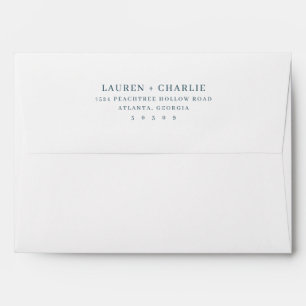 Elegant Teal Minimalist Typographic Envelope