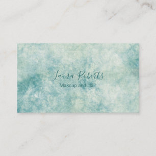 Elegant Teal Watercolor Branding Business Card
