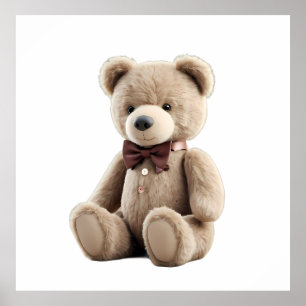 Elegant Teddy Bear Poster