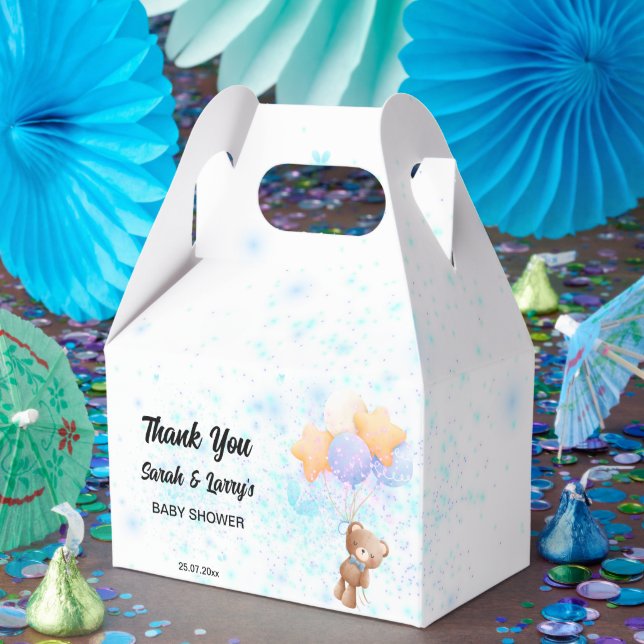 elegant Teddy Bear shower Favour Box (Party)