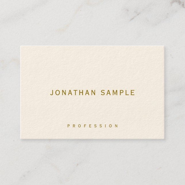 Elegant Template Business Cards Gold Text Luxury (Front)