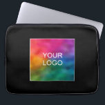 Elegant Template Custom Business Company Logo Here Laptop Sleeve<br><div class="desc">Custom Upload Business Company Logo Modern Elegant Black And White Template Electronics Bag / Tablet & Laptop Cases / Neoprene Laptop Sleeve 13 inch.</div>