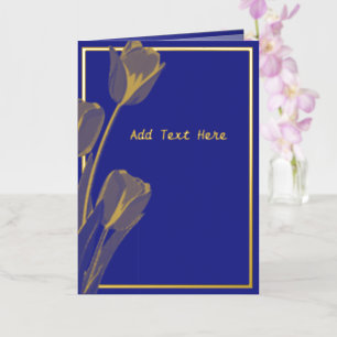 Elegant Template Gold Foil Card