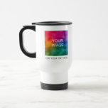 Elegant Template Upload Business Logo Image Photo Travel Mug<br><div class="desc">Elegant Template Add Image Photo Business Logo Text Name Trendy Travel / Commuter Mug.</div>