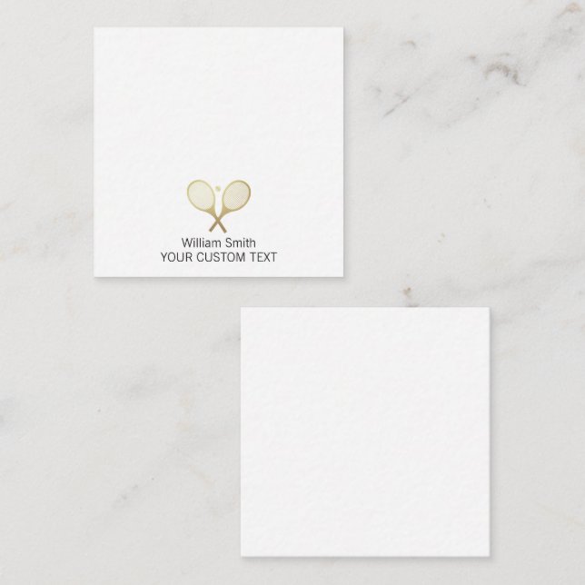 Elegant Tennis Personalised Stationery  Card (Front/Back)