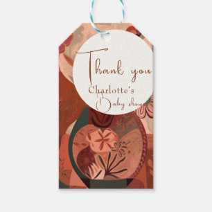 elegant  Terracotta boho baby shower   Gift Tags