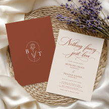 Elegant Terracotta Calligraphy Wedding