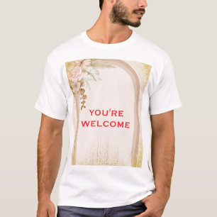 Elegant Terracotta Flower Graphic Tee