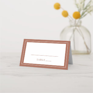 Elegant Terracotta Place Card