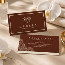 Elegant Terracotta Spa Salon Aesthetician Wellness