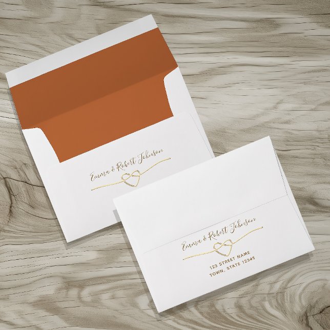 Elegant Terracotta Wedding Envelope (Creator Uploaded)