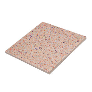 Elegant Terrazzo Retro Pink Purple White Pattern Tile