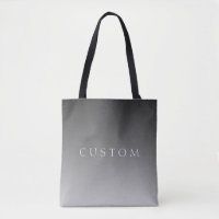 Elegant Text on Simple Modern Grey Ombre Gradient