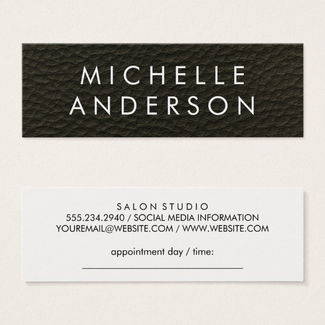 Elegant Texture (Appointment Card) (Front & Back)