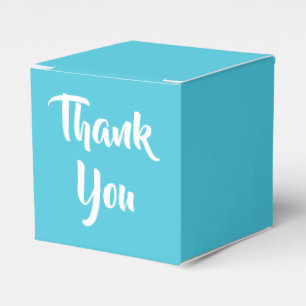 Elegant Thank You Blue Turquoise Gift / Favour Box