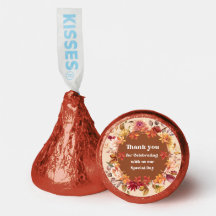 elegant thank you botanical fall wedding modern