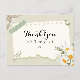 Elegant thank you card