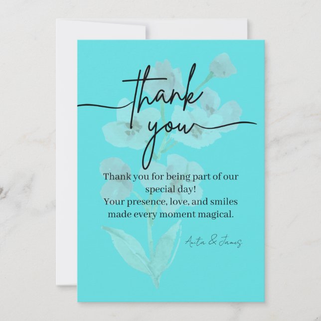 Elegant Thank You Card (Front)