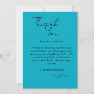 Elegant Thank You Card