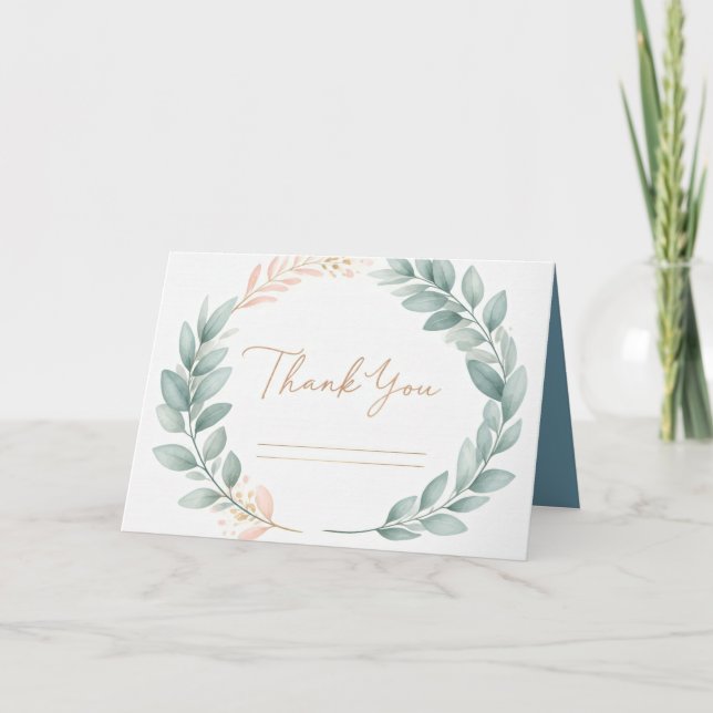 Elegant Thank You Card (Front)