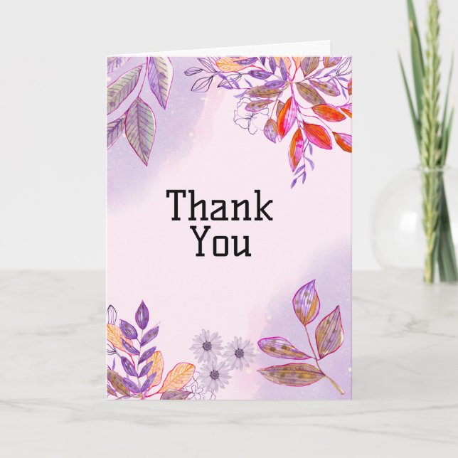 Elegant Thank You Card (Front)