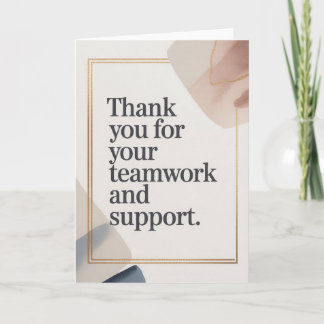 Elegant Thank You Card for Coworker
