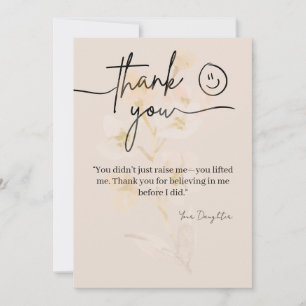 Elegant Thank You Card for Mum