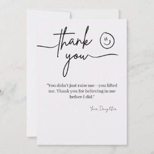 Elegant Thank You Card for Mum