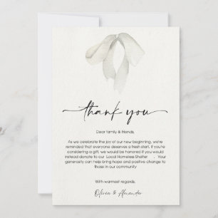 Elegant Thank You Card for New Beginnings 