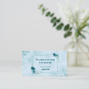 Elegant Thank you Card - Sky blue colors