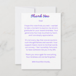 Elegant Thank You Cards 