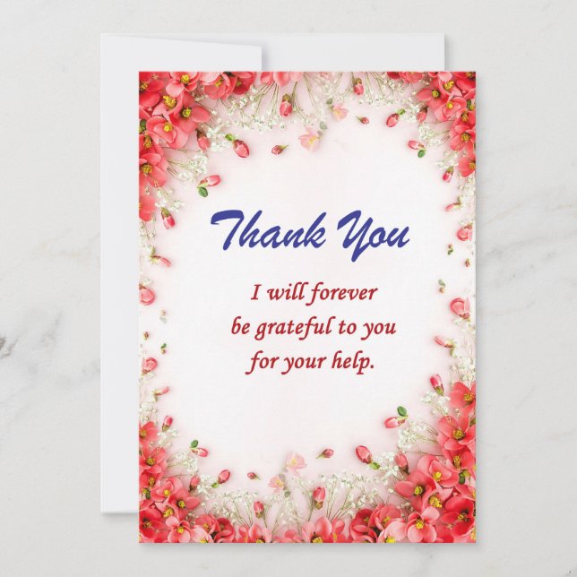 Elegant Thank You Cards for Heartfelt Appreciation (Front)